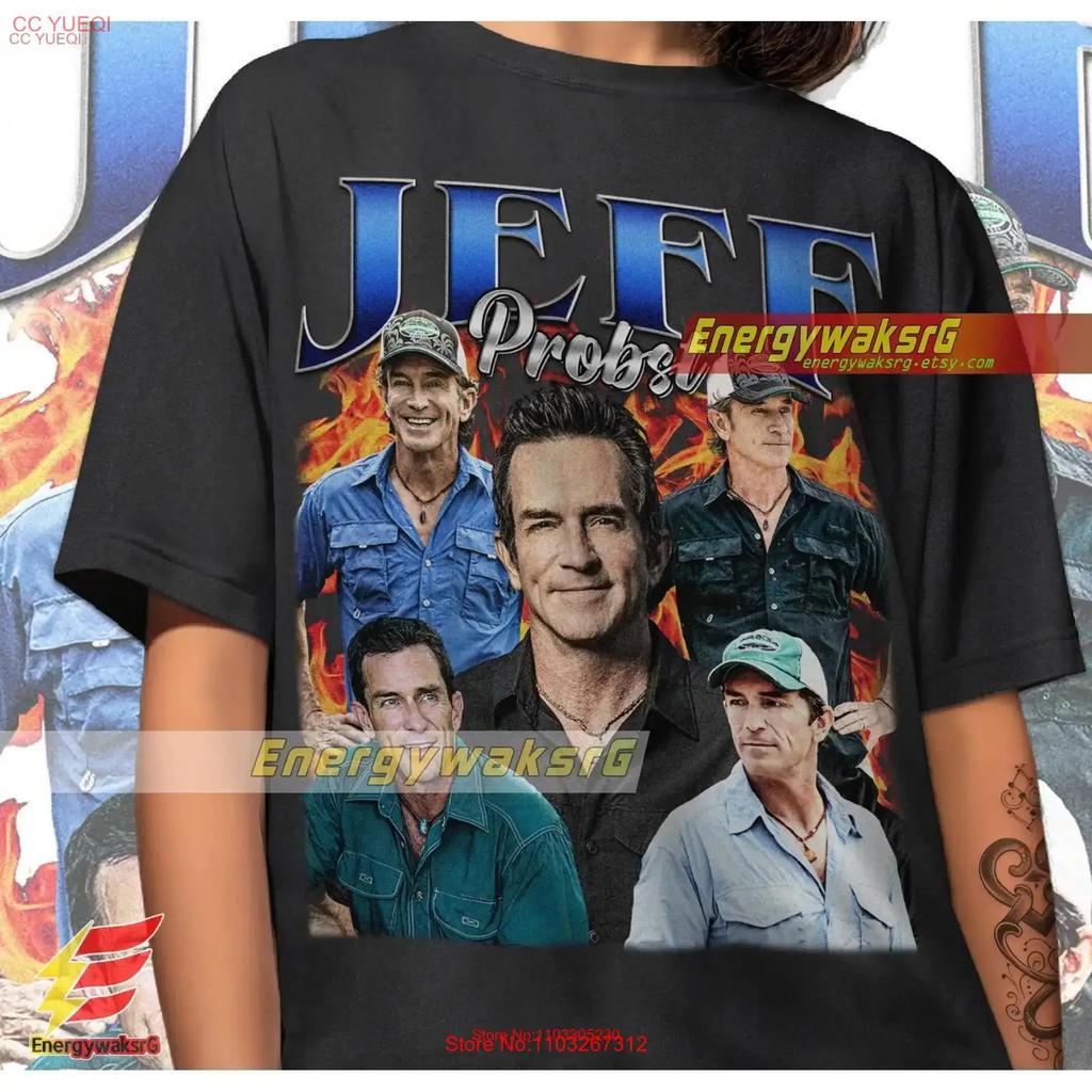 Limited Jeff Probst T Shirt Presenter Homage Vintage Television Tv Show Vintage Homme Versatile Streetwear Unisex