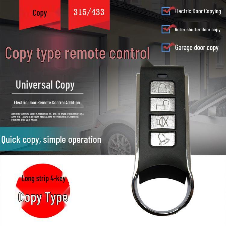 Universal Remote for Garage, Electric Vehicle, Automatic Door, Roller Shutter, and Motorcycle Barrier