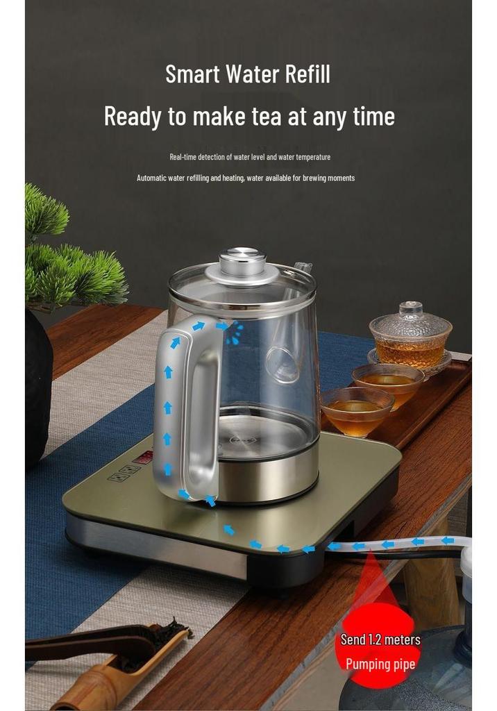 High-Power Automatic Water Filling & Boiling Kettle, 1.5L Capacity, Integrated for Home Use.