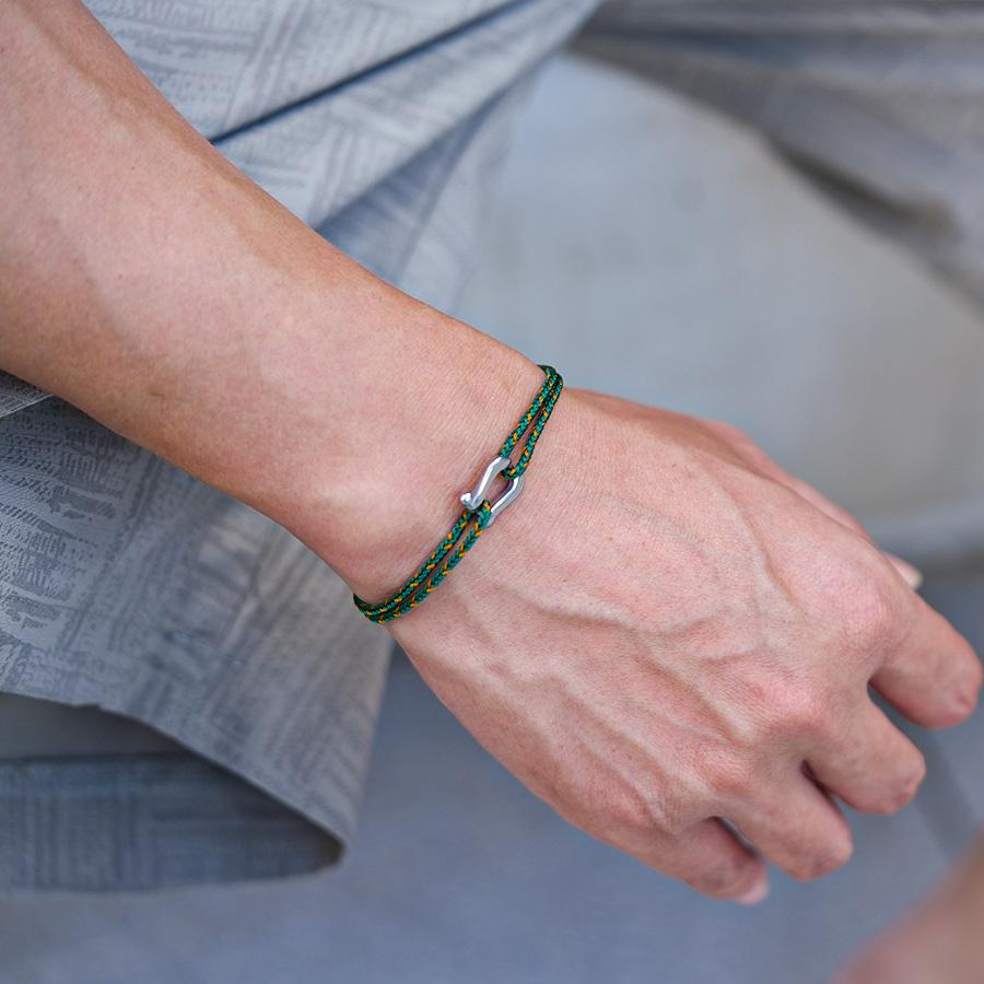 

Simple Style Mens Rope Bracelet A Grade 2mm Thin String Braslet Handmade Braided Ethnic Cord Chain Braclet Bangle Unfading Homme зелёный