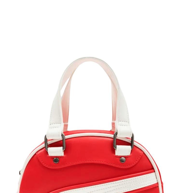 Puma Dámská mini taška přes rameno s pruhovaným zipem, PU, crossbody, červená 940933-03