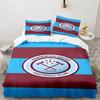 3PCS Football Club Ham-worthy Homes Bedding set,Ideal For1pc Duvet Cover And 2pcs Pillowcases Perfect for Christmas,Ideal for Bedroom, Dormitory