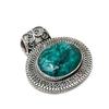 Beautiful Emerald Gemstone Silver Pendant In 925 Sterling Silver- Handmade Design, Everyday Wear Jewelry, Antique Pendant Easter Gifts