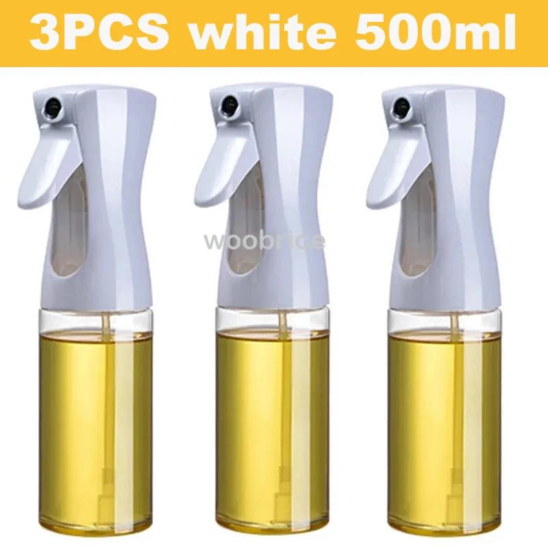 200/300/500ml Oil Spray for Kitchen Oil Nebulizer Dispenser Spray Oil Sprayer Airfryer BBQ Camping Olive Oil Diffuser Brush