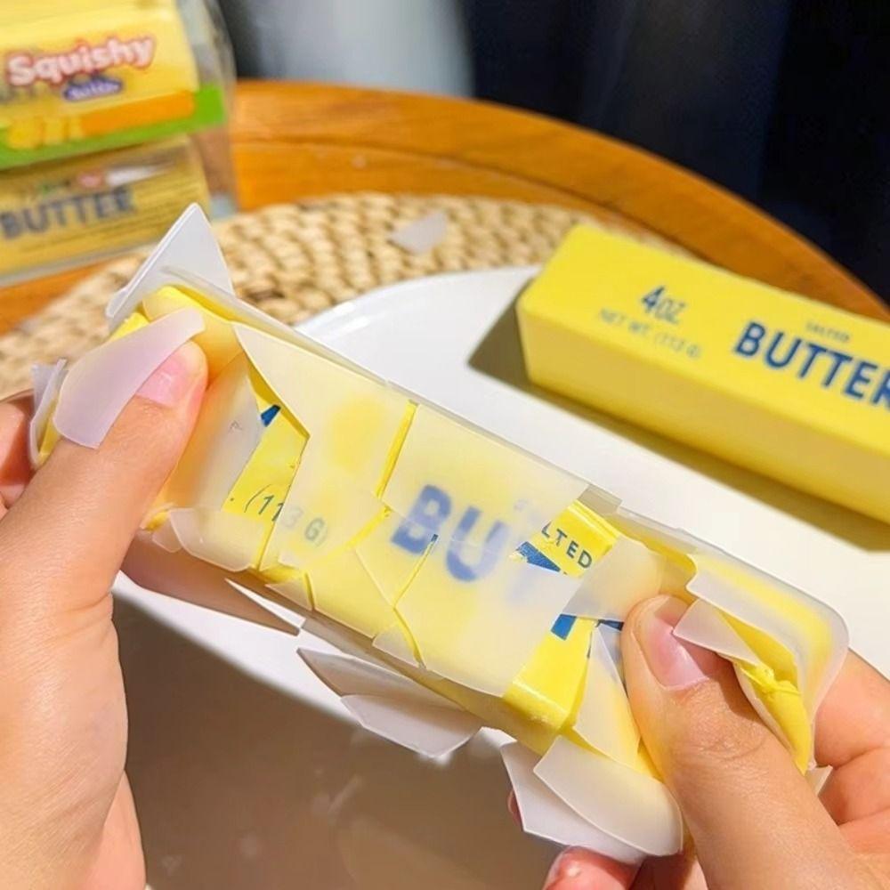 Sensory Fidget Butter Stick Squishy Crunchy Butter Bar Toy Slow Rebound Toy Children Gifts
