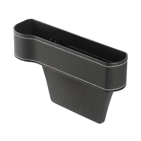 Car Seat Gap Filler Organizer Faux Leather Storage Box with Phone Slot Sunglasses Compartment RFID Protection Non-Slip Silicone Universal Car