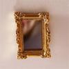 Furniture Miniature Mirror Mirror Doll Wall Room 1/12 Dollhouse House Mirror Miniature Frame Accessories