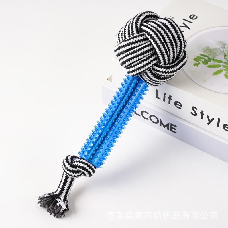 Durable Cotton Rope Knot Dog Toy Set Small Medium Breeds Teeth Cleaning Chewing Interactive Play