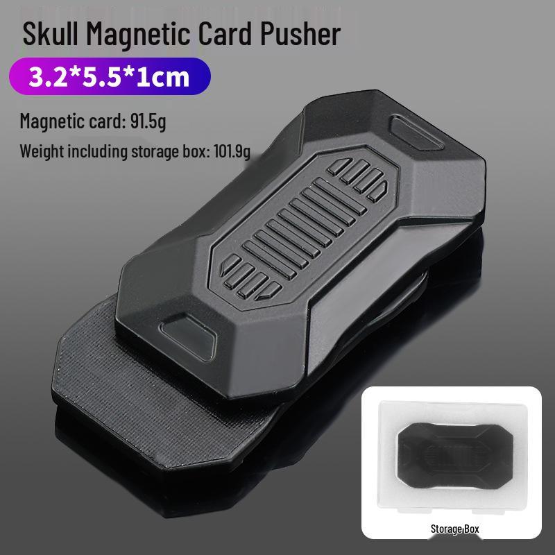 Magnetic Metal EDC Clack Coin: Three-Layer Push Card Fingertip Gyro Stress Relief Toy