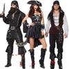 New halloween cosplay pirate of the caribbean costume adult couple pirate stage costume strong