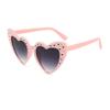 Celebrity Heart-Shaped Rhinestone Party Sunglasses - Street Style Fashion Bling