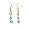 Fashionable Flower Vine Plant Flower Ear Hook Earrings Personalized Small and Fresh Summer
