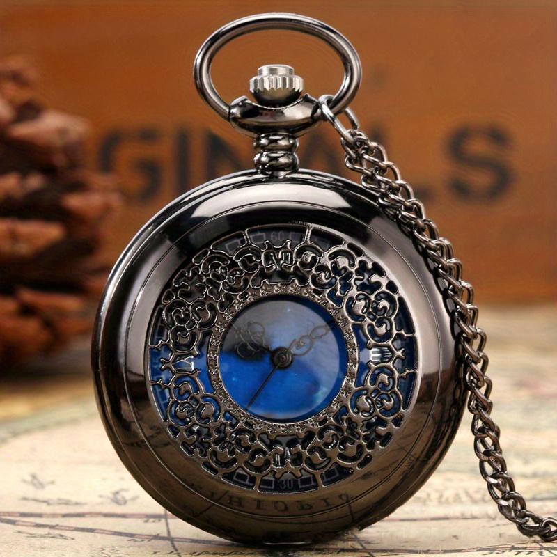 Fashionable Hollowed-out Commemorative Pocket Watch with