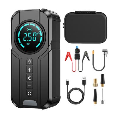 Tire Inflator Portable Air Compressor, 60W Portable Air Pumps, Accurate Pressure LCD Display,Car Bike