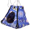 Small Pet Hanging Hammock Elk Pattern Hamster Hammock Cage Bed for Rats Rabbits Ferrets Guinea Pigs 20x20x22cm