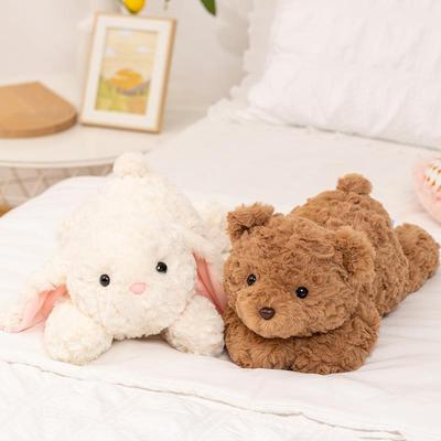 Little Bear Milk Puff Rabbit Plush Toy - Soft Sleep Companion Pillow