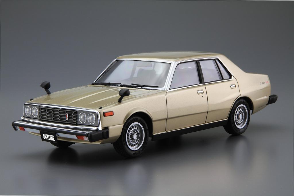 Aoshima Bunka Kyozai Scale Model Car Series 54 Nissan HGC211 Skyline 1979 Plastic Model 1/24 No. 2000GT-E/S