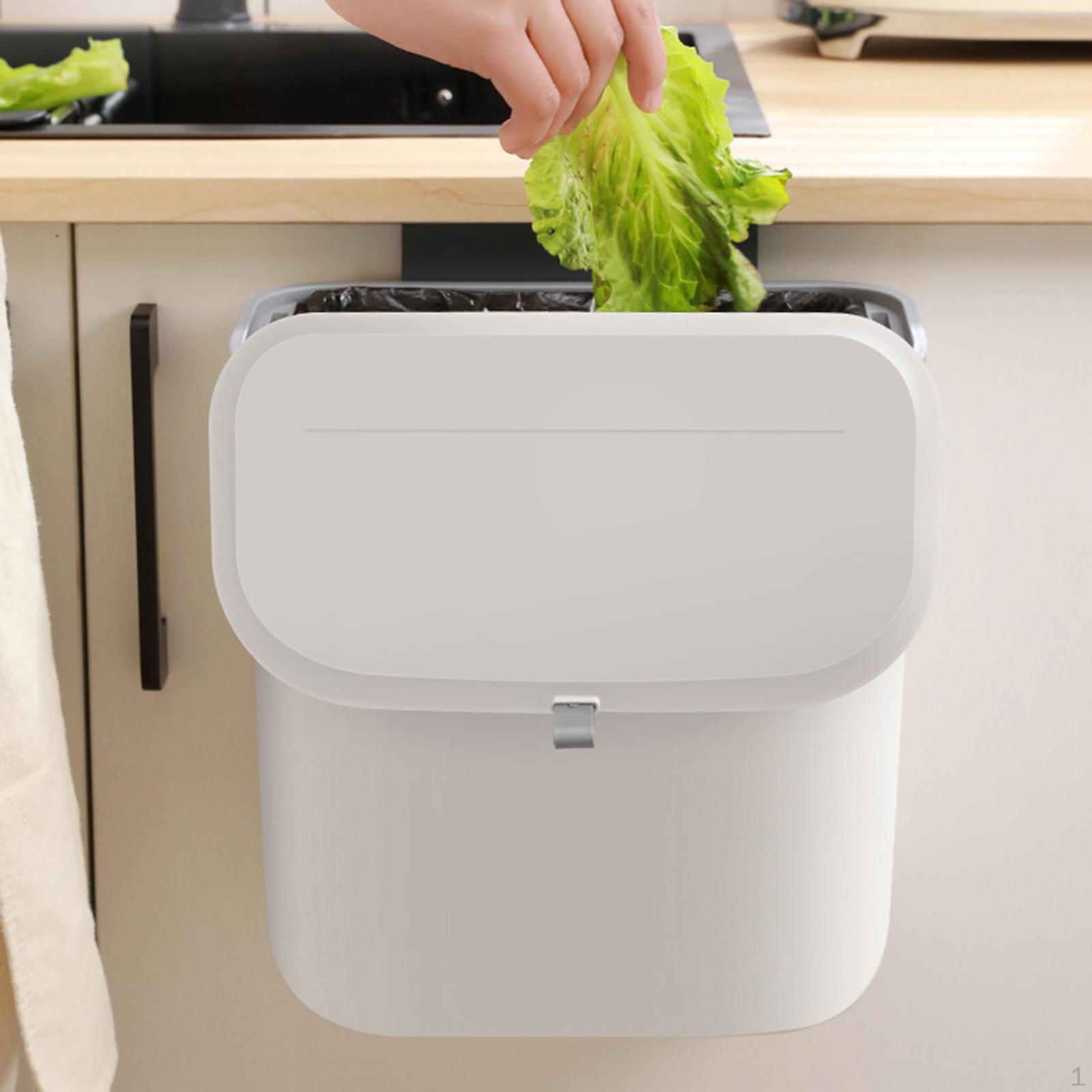

Compost Bucket for Wall Mounting under Sink White Small