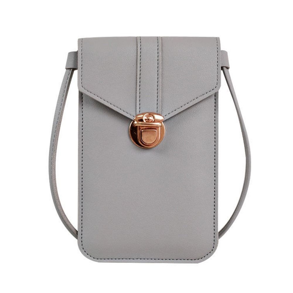 Touchscreen Handytasche Smartphone Geldbörse PU Leder Schultergurt Handtasche Mode Mobile Geldbörse