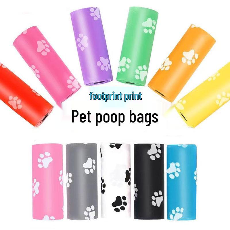 Abbaubare Dicke Hundekotbeutel - Flache Öffnung, Bedruckt, Zubehör zur Aufnahme von Haustierabfällen