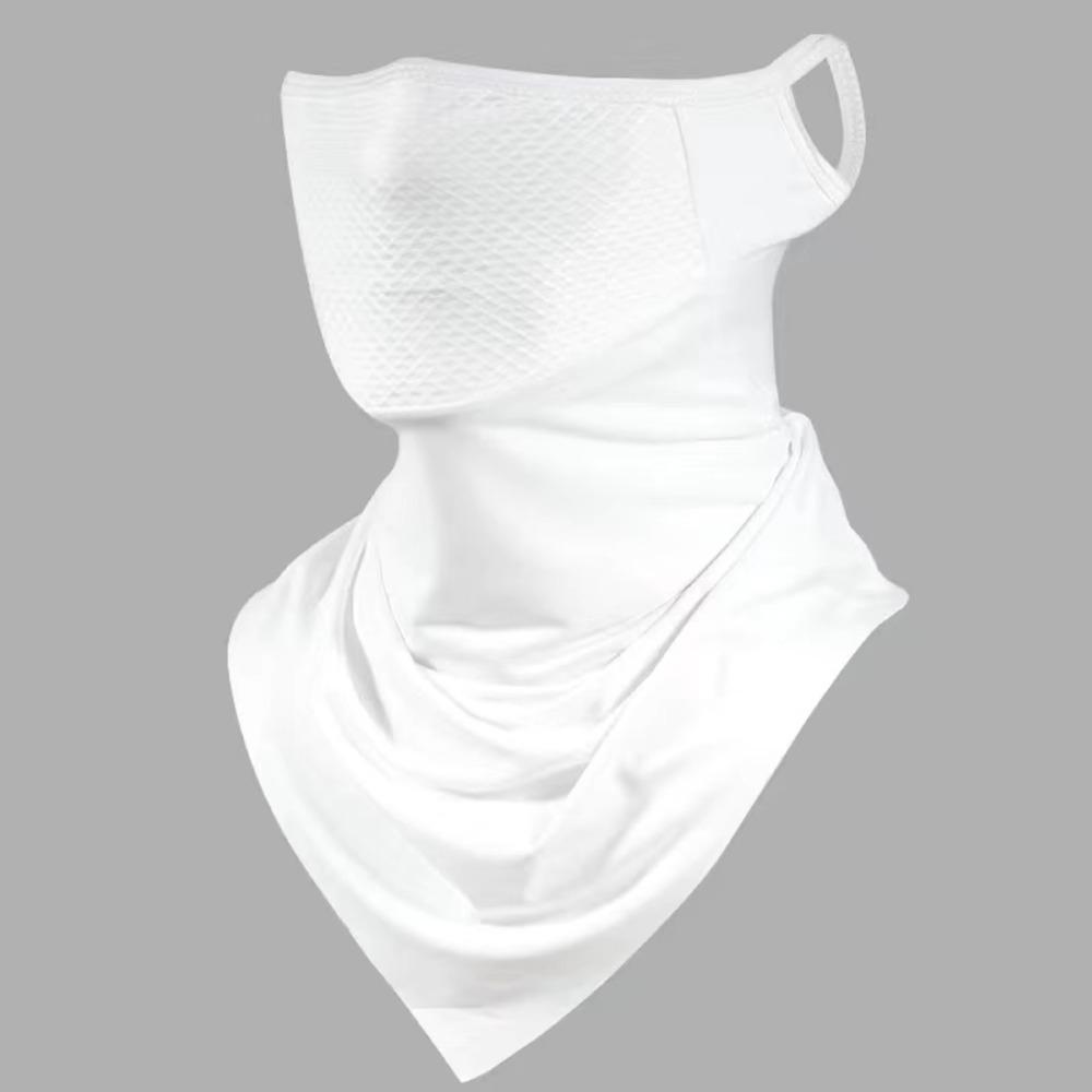 Dustproof Ice Silk Head Cover UV Protection Face Neck Protection Scarf  Unisex