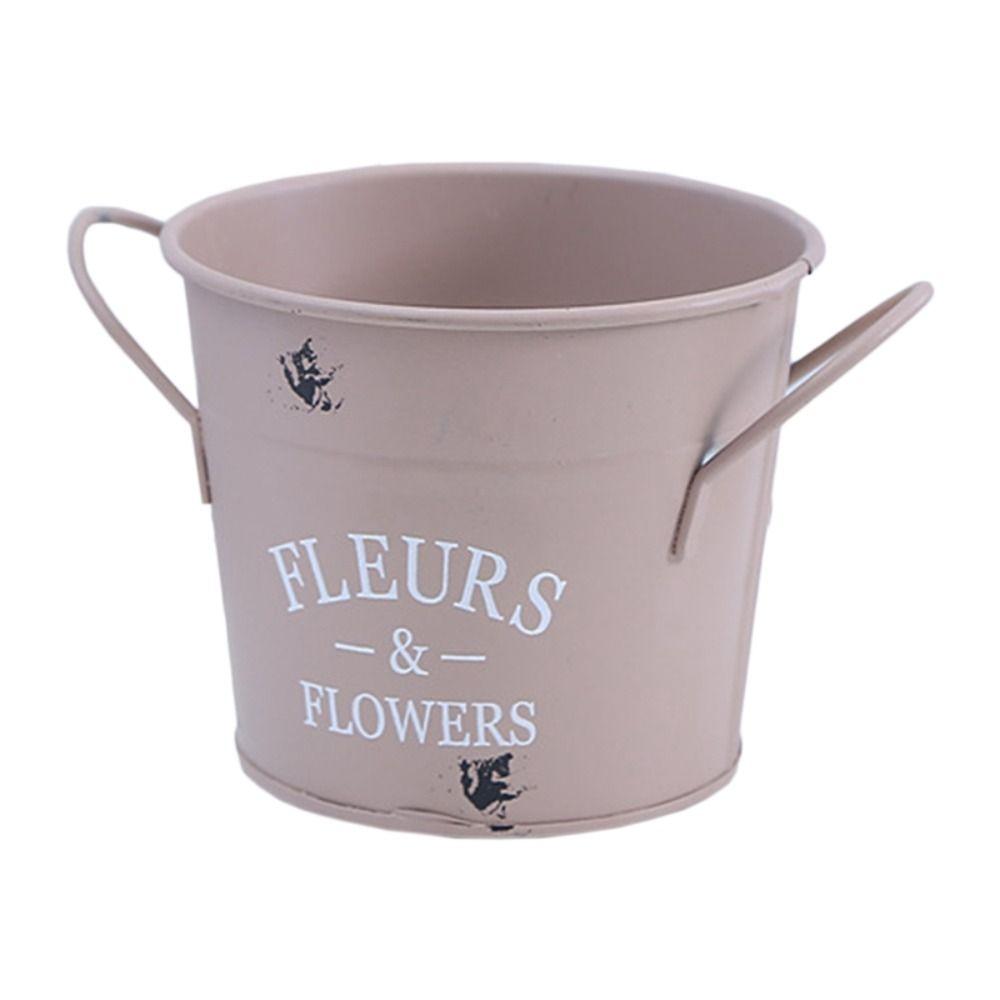 Dzbanek metalowy do domu Dzbanek Doniczki na kwiaty Wazon na kwiaty Dekoracja ogrodowa Wiadro na kwiaty