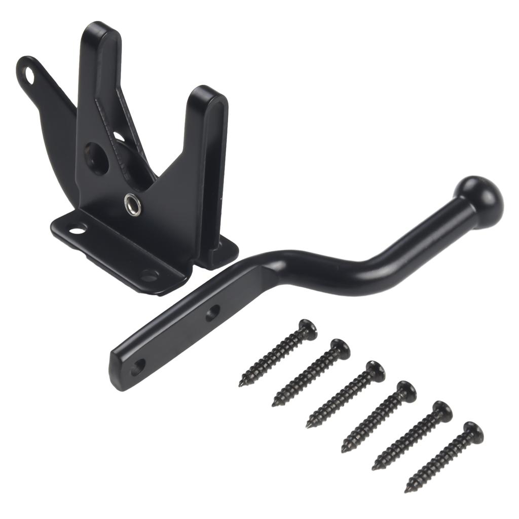 Useful High Quality Practical Door Latch Bolt Garden Gate Hardware Hinge Security Accessories Black Carbon Steel