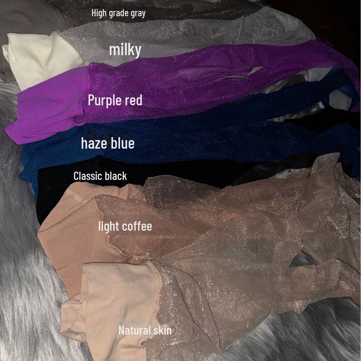 

Ультратонкие бесшовные чулки с высокой талией для женщин - шелковистые колготки большого размера L (Height 160-185, Weight 80-150)