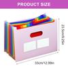 A 4 Multi-Layer Document Storage Bag Accordions File Folder Expanding File Organiser School Office Supplies