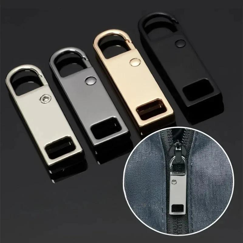 Universal Metal Zipper Puller Replacement Instant Repair Zipper Head Clothing Bags Luggage DIY Sewing Zipper Sliders Wholesale