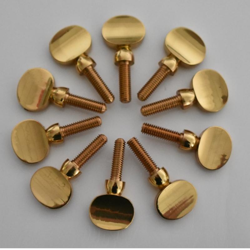Gold Copper Clarinet Saxophone Sax Neck Tightening Screws Soprano Alto Tenor Woodwind Instrument Parts Pack of 10