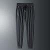 Summer new ice pants men's thin loose tied feet elastic trousers drape breathable casual men's sports pants