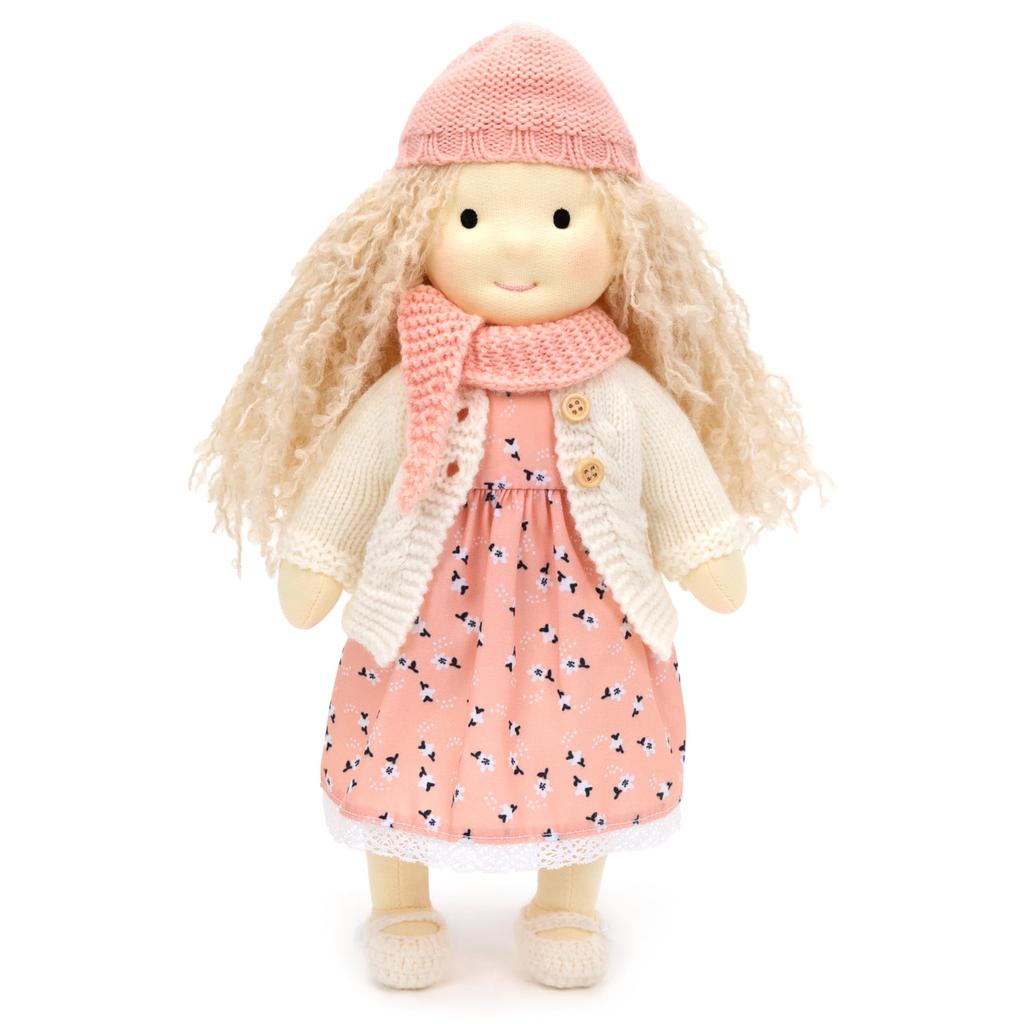 BlissfulPixie Handmade Waldorf Doll Clothes Set with Beautiful Perfect for Christmas or Birthday Gift Julka Clothing Accessories (30cm) Box, Girls, -