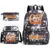 CR7 Ronaldo Backpack Football 67 Print School Bag With Shoulder Bag & Pencil Case For Student Boys Gift Daily Travel Rucksack