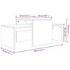 VidaXL Ensemble table basse Chêne brun 100x48x40 cm Bois d'ingénierie 815548