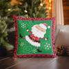 Home Decor Jolly Santa Dancing: Festive Christmas Pillow Cover Pattern Cushion Cover Suitable For Sofa Bedroom Car Pillow Cover