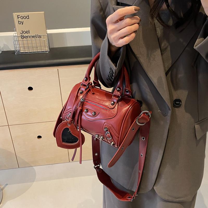 IELGY Сумка Boston в стиле Spice Girl премиум-класса с заклепками — фото 4