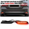 Smoked Dynamic Turn Signal Rear Fog Brake Light Reflector For Toyota Camry 18-20