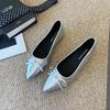 W629-3 French fairy style pointed Mary Jane women's shoes 2025 spring and autumn new models with skirt bow single shoes women