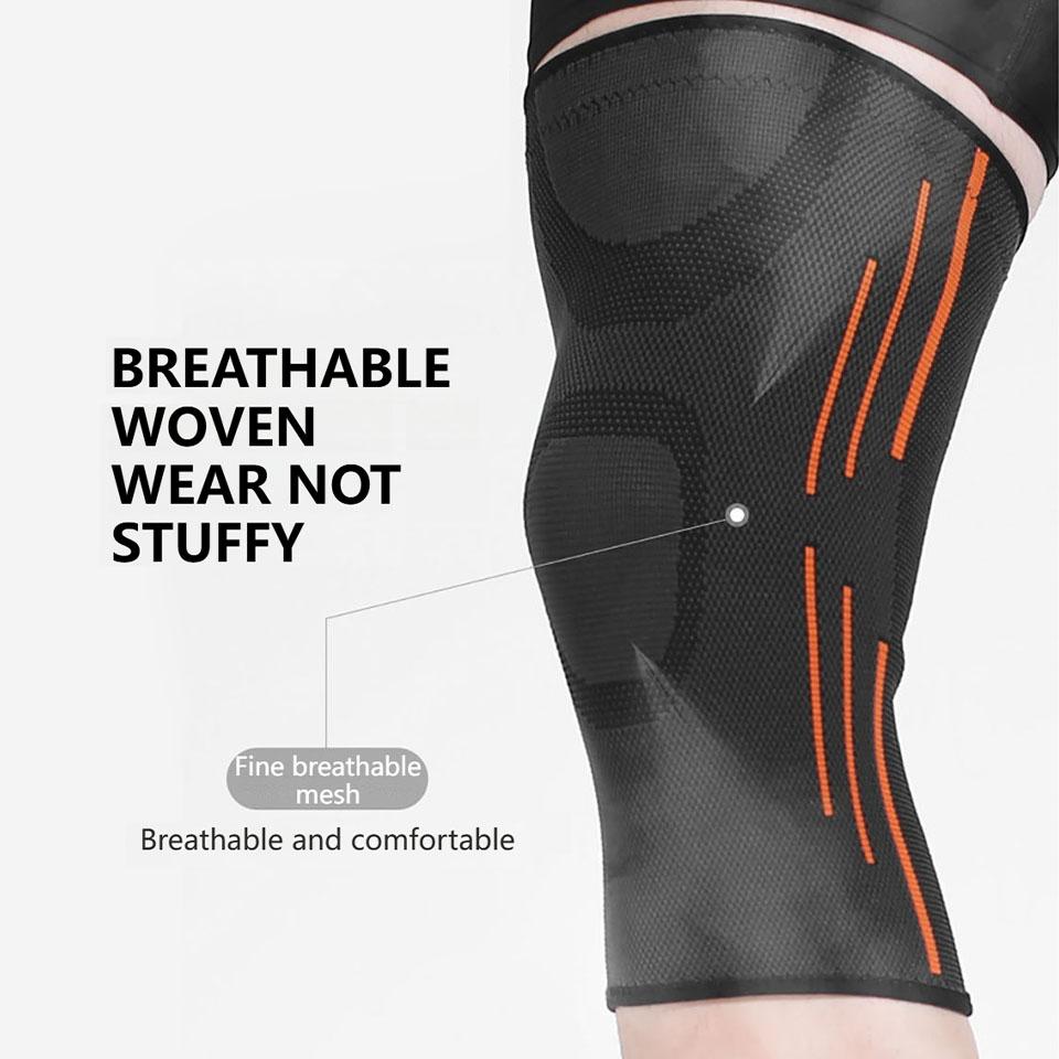 Aolikes 1Pcs New Knee Compression Sleeve-Best Knee Brace For Men & Women–Knee Support For Running,Basketball,Weightlifting,Gym