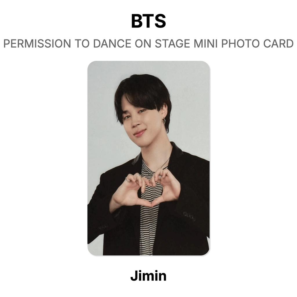 BTS PERMISSÃO PARA DANÇAR NO PALCO MINI CARTÃO FOTOGRÁFICO Fotocarteira Oficial