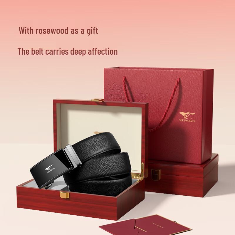 Seven Wolves Men's Genuine Leather Belt Gift Sets