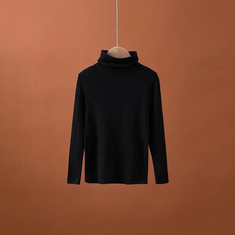 Knitwear for Kids Half-high Neck Autumn Winter Undershirt 2024 Boys Girls Undershirt Inside Long Sleeve Children Tops Clothes