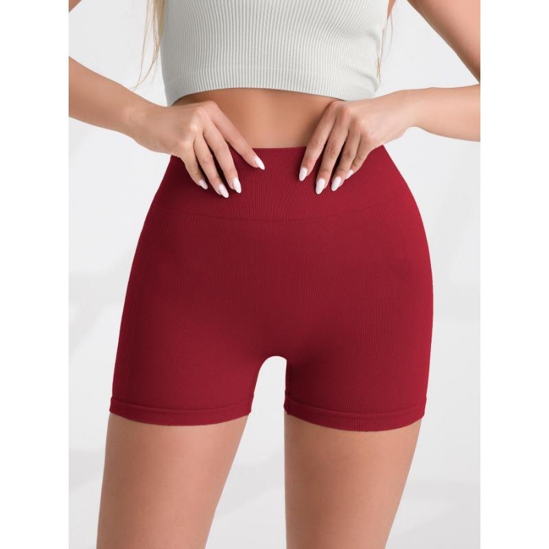 Seamless High Waist Tight Yoga Shorts Butt Lifting Workout Running Shorts