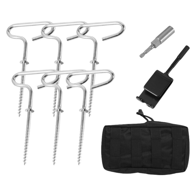 9pack Outdoor Travel Camping Tarps Stakes Ground Stakes Organizers Tent Pegs Suitable for Winter Camping Tent