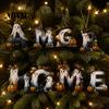 Creative Photo Prop Wall Decorations Halloween Letter Ornament, Spooky Hanging Wooden Alphabet Letters Pendant with Ghost Holiday Scenery for
