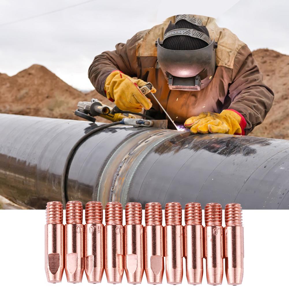 

- 20pcs MIG Gas Torch Welding Nozzles Weld Semi-Automatic Contact Tip 1.0mm)