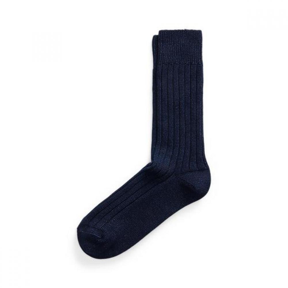 Rrl Indigo Stretch Cotton Blend Socks Marrhos03420004410 ONE