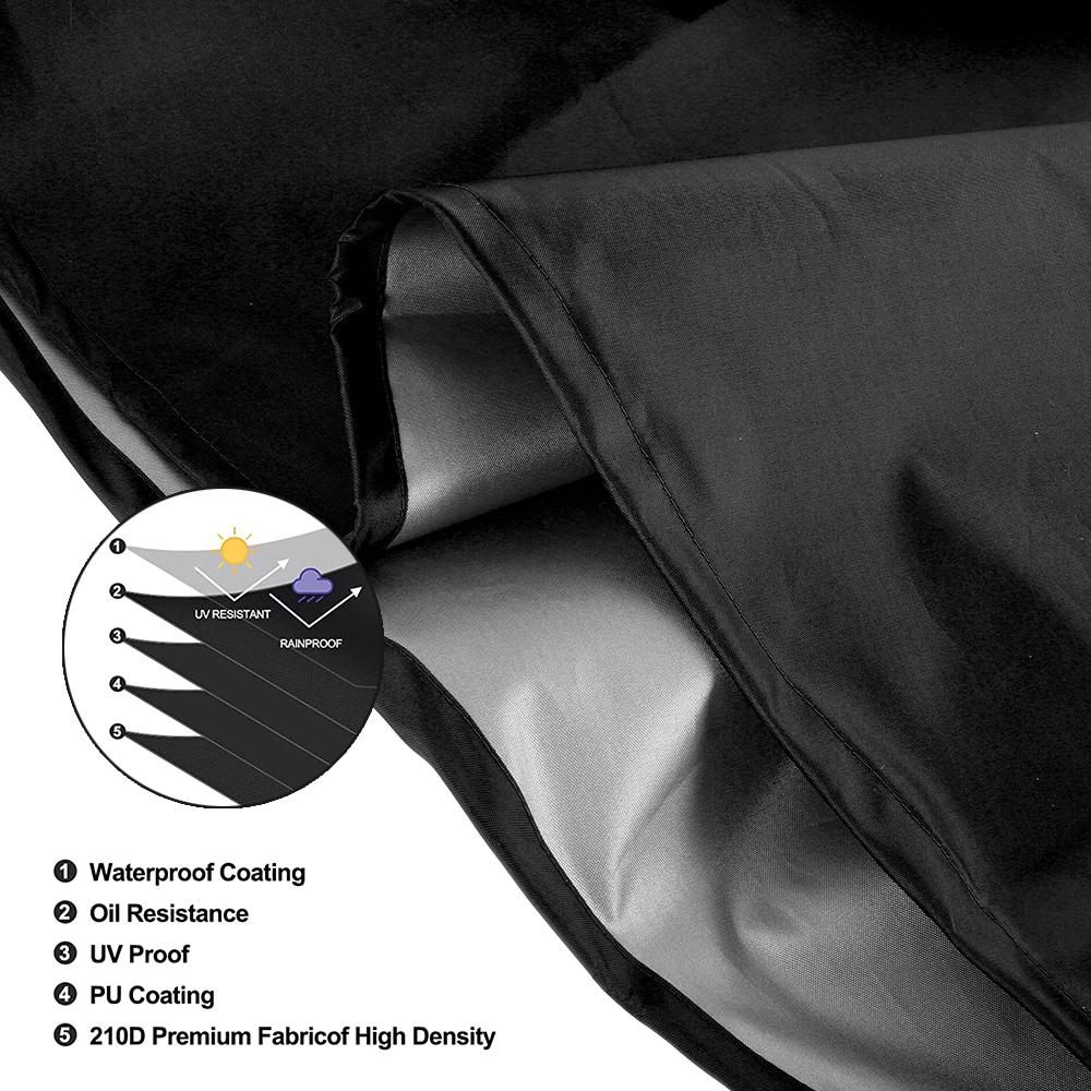 Outdoor Chiminea Cover Heavy Duty Waterproof Protective Sleeve Fireplace Cover Camp Heater Bag Heating Covers Fireplace Cover