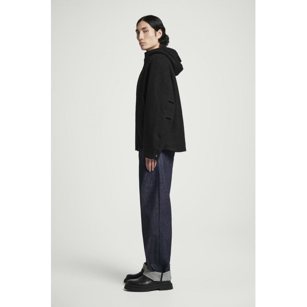 COS Japan Funnel Neck Wool Hooded Jacket